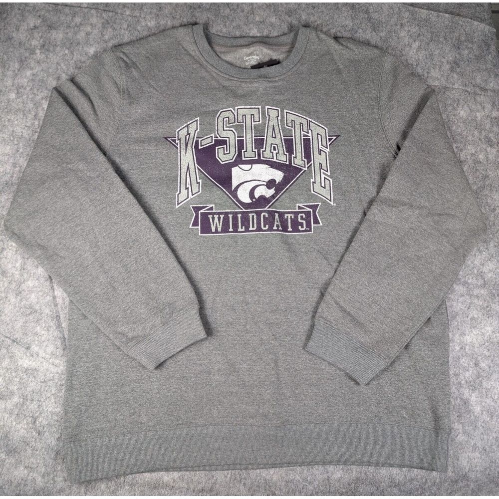 K-State Wildcats Gray Crewneck Sweater